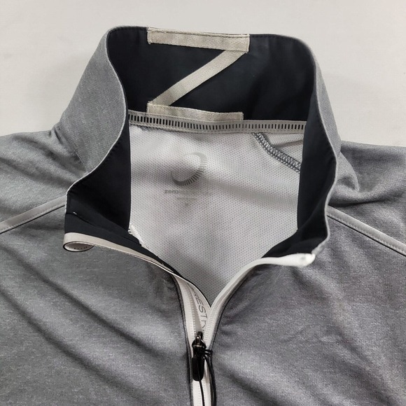 Zero Restriction 1/4 Zip Vest Mens Medium‎ Performance Golf Grey Heather - Picture 8 of 12